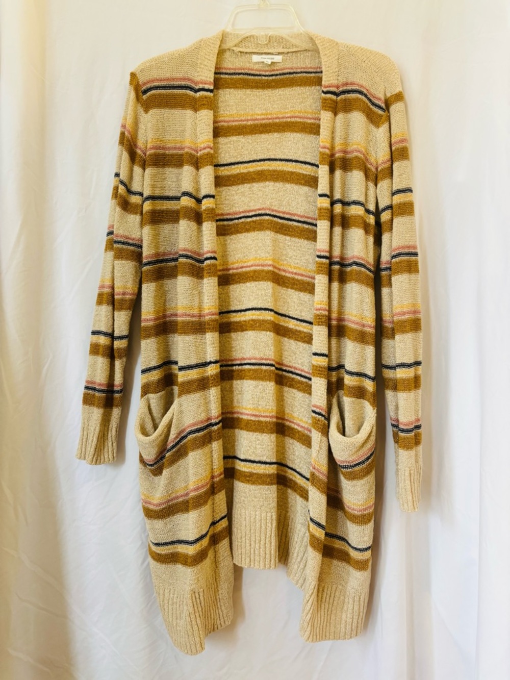 Maurices Golden Hour Striped Slouchy Cardigan XL